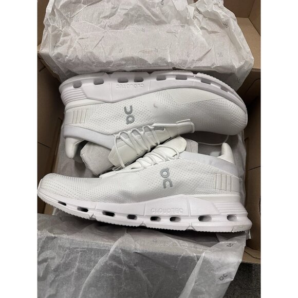 On Cloudnova Sneakers Undyed-white & White - Picture 1 of 9